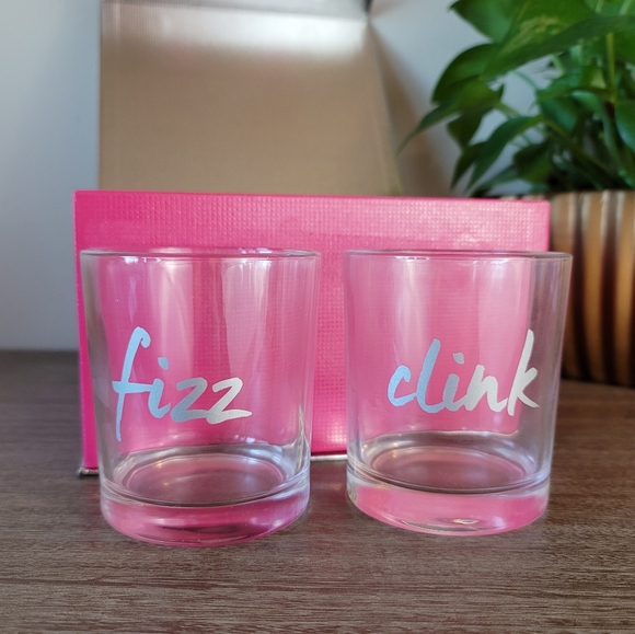 Set (4) Party Glasses w/ Coasters - Picture 6 of 7